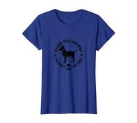 Nunca confíes en Nadie a quien no le gusten los Perros y Mascotas Camiseta, Mujer, Azul Real, M