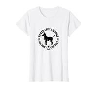 Nunca confíes en Nadie a quien no le gusten los Perros y Mascotas Camiseta, Mujer, Blanco, L