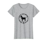 Nunca confíes en Nadie a quien no le gusten los Perros y Mascotas Camiseta, Mujer, Gris Jaspeado, XS