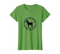 Nunca confíes en Nadie a quien no le gusten los Perros y Mascotas Camiseta, Mujer, Hierba, S