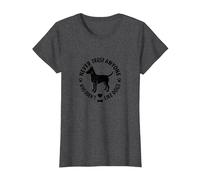 Nunca confíes en Nadie a quien no le gusten los Perros y Mascotas Camiseta, Mujer, Jaspeado Oscuro, XS
