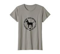 Nunca confíes en Nadie a quien no le gusten los Perros y Mascotas Camiseta, Mujer, Pizarra, 3XL