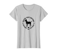 Nunca confíes en Nadie a quien no le gusten los Perros y Mascotas Camiseta, Mujer, Plata, XS