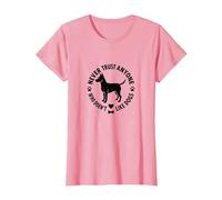 Nunca confíes en Nadie a quien no le gusten los Perros y Mascotas Camiseta, Mujer, Rosado, L