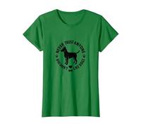 Nunca confíes en Nadie a quien no le gusten los Perros y Mascotas Camiseta, Mujer, Verde Kelly, L