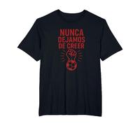 Nunca Dejamos De Creer Afición Atlético Madrid Camiseta, Hombre Tallas Grandes, Negro, 2X Alto