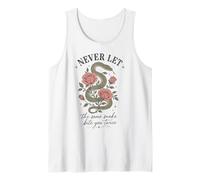 Nunca Dejes Que la Misma Serpiente te muerda Dos Veces Serpent Rose Camiseta sin Mangas