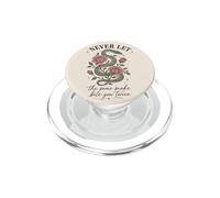 Nunca Dejes Que la Misma Serpiente te muerda Dos Veces Serpent Rose PopSockets PopGrip para MagSafe
