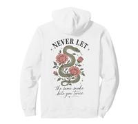 Nunca Dejes Que la Misma Serpiente te muerda Dos Veces Serpent Rose Sudadera con Capucha