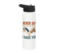 Nunca digas que no es un deporte. Te reto a jugar a la equitación como pasatiempo Stainless Steel Insulated Water Bottle