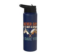 Nunca digas que no es un deporte. Te reto a jugar a la equitación como pasatiempo Stainless Steel Insulated Water Bottle