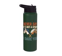 Nunca digas que no es un deporte. Te reto a jugar a la equitación como pasatiempo Stainless Steel Insulated Water Bottle