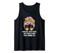 Nunca discutas con un niño pequeño: mamá, Trabajo, Madre, Trabajo Divertido en la Oficina Camiseta sin Mangas