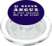 Nunca discuto Solo explico por qué Tengo razón PopSockets PopGrip para MagSafe