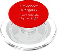 Nunca discuto Solo explico por qué Tengo razón PopSockets PopGrip para MagSafe