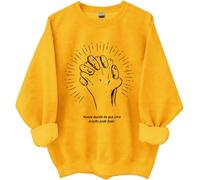 Nunca Duvide Do Que Uma Oração Pode Fazer Sudadera, Nunca Duvide Do Que Uma Oração Pode Fazer Camisas Mujer Hombre, amarillo, M