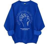 Nunca Duvide Do Que Uma Oração Pode Fazer Sudadera, Nunca Duvide Do Que Uma Oração Pode Fazer Camisas Mujer Hombre, Klein Azul, 3XL