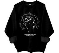 Nunca Duvide Do Que Uma Oração Pode Fazer Sudadera, Nunca Duvide Do Que Uma Oração Pode Fazer Camisas Mujer Hombre, Negro, M