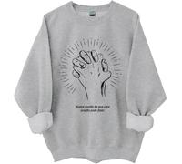 Nunca Duvide Do Que Uma Oração Pode Fazer Sudadera, Nunca Duvide Do Que Uma Oração Pode Fazer Camisas Mujer Hombre, gris, XXL