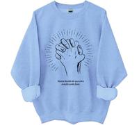 Nunca Duvide Do Que Uma Oração Pode Fazer Sudadera, Nunca Duvide Do Que Uma Oração Pode Fazer Camisas Mujer Hombre, azul celeste, XL