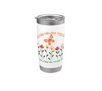 Nunca eres demasiado viejo para jugar en la suciedad Vaso térmico de acero inoxidable de doble pared