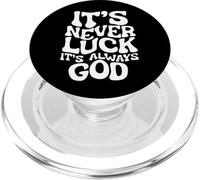 Nunca es Suerte, Siempre es Dios - Inspiración basada en la fe PopSockets PopGrip para MagSafe