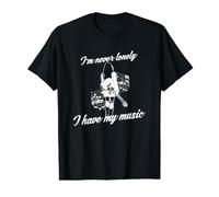 Nunca Estoy Sola Tengo mi música - Guitarrista Femenina Camiseta gráfica económica