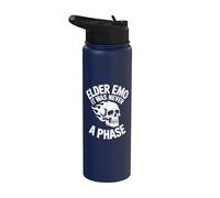 Nunca fue una fase! Emo Girl Goth y2k Punk Stainless Steel Insulated Water Bottle