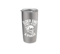 Nunca fue una fase! Emo Girl Goth y2k Punk Vaso térmico de acero inoxidable de doble pared