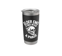 Nunca fue una fase! Emo Girl Goth y2k Punk Vaso térmico de acero inoxidable de doble pared