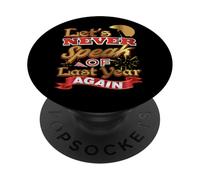 Nunca hablemos del año Pasado Bienvenido Año Nuevo PopSockets PopGrip Adhesivo