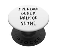 Nunca he hecho un paseo de la vergüenza Funny Idea White Lie Party PopSockets PopGrip Adhesivo