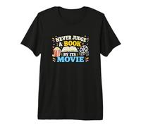 Nunca juzgues un Libro Película Lectura Humor Camiseta Premium