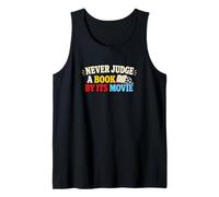 Nunca juzgues un Libro Película Lectura Humor Camiseta sin Mangas