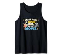 Nunca juzgues un Libro Película Lectura Humor Camiseta sin Mangas