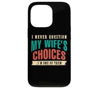 Nunca le preguntes a mi esposa Soy su marido ARTE EN LA ESPALDA Carcasa para iPhone 13 Pro