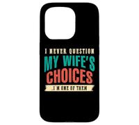 Nunca le preguntes a mi esposa Soy su marido ARTE EN LA ESPALDA Carcasa para iPhone 15 Pro