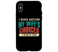 Nunca le preguntes a mi esposa Soy su marido ARTE EN LA ESPALDA Carcasa para iPhone X/XS