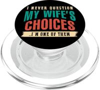 Nunca le preguntes a mi esposa Soy su marido ARTE EN LA ESPALDA PopSockets PopGrip para MagSafe