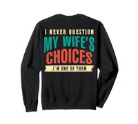 Nunca le preguntes a mi esposa Soy su marido ARTE EN LA ESPALDA Sudadera
