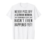 Nunca mire a una Mujer Alemana Que recuerdan Cosas Camiseta