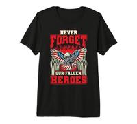 Nunca Olvides a Nuestros héroes caídos: Día de los Caídos, Día de los Veteranos Camiseta Premium