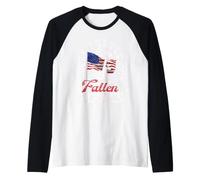 Nunca Olvides a Nuestros héroes caídos Divertido conmemorativo del Día de los Veteranos Camiseta Manga Raglan