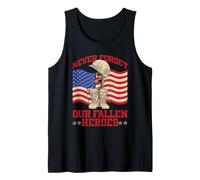 Nunca Olvides a Nuestros héroes caídos Divertido conmemorativo del Día de los Veteranos Camiseta sin Mangas
