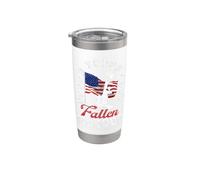 Nunca olvides a nuestros héroes caídos divertido conmemorativo del Día de los Veteranos Vaso térmico de acero inoxidable de doble pared