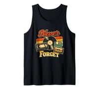 Nunca Olvides el clásico Retro Retroceso de los 80 de Down Memory Lane Camiseta sin Mangas