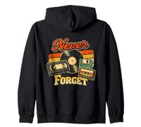 Nunca Olvides el clásico Retro Retroceso de los 80 de Down Memory Lane Sudadera con Capucha