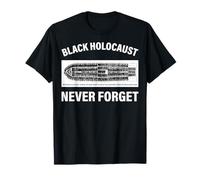 Nunca Olvides el Mes de la Historia Afro Negra del Holocausto Negro Camiseta