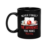 Nunca Olvides La Diferencia Que Haces Tazón De Café Novedad Tazas De Regalo Graciosa Tazas Té Regalos Novedosos Para Colegas Navidad Novios 330Ml