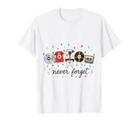 Nunca Olvides la Nostalgia Retro de Teléfono y Cinta Camiseta